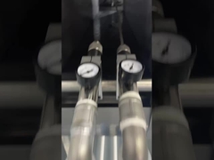 Waterproof testing of garden lights is in progress.