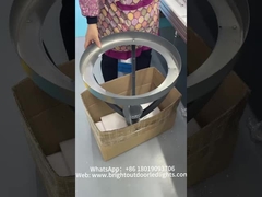 The new solar garden lights are being assembled and are ready for shipment.