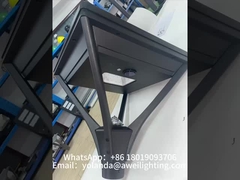 Solar park light with classical outdoor design and high efficiency solar panel.