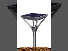 The new solar garden light arm is being polished.