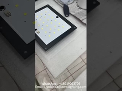 Solar garden light lens installation and sleeve drilling.