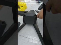 Aluminum garden light assembly and mains lighting test.