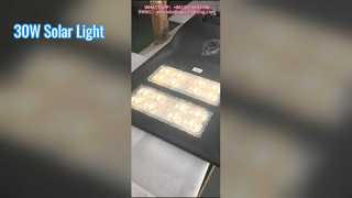 Two Modules Solar Street Light  Color Temperature 4000K Used In Uraban Roads.