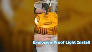 Installation procedure for 50W explosion-proof lights.