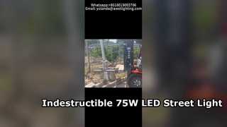 75W Led Street Light & Pole Impact Resistance Test
