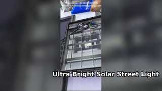 60W All In One Solar Street Light With Solar Panel Used In Streets.