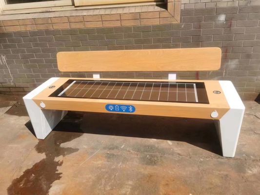 Buy Modern Urban Furniture Smart Solar Bench with LED Lights for Park, seaside and community online manufacture