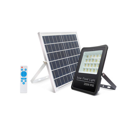 Buy Solar Powered IP65​ 2-3 Rainy Days 200W Light Control Solar LED Flood Lights For Factory Lighting online manufacture