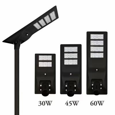 All-In-One 45W Integrated Solar LED Street Light With Monocrystalline Silicon And High Luminous Used For Urban Streets