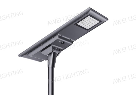 50W Solar LED Street Light Integrated Lamp Waterproof IP66 With High-efficiency 230LM/W Used In Streets.