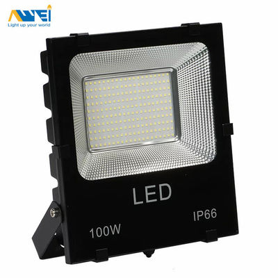 Tempered Glass Lens Outdoor LED Flood Lights 100 Watt IP65 Die Casting Aluminum